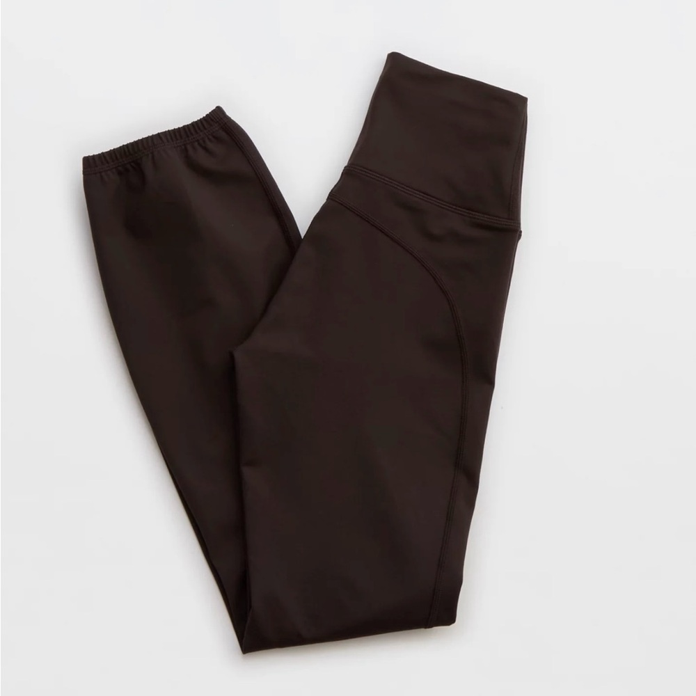 OFFLINE By Aerie The Hugger High Waisted Cinch Pant - Women’s Small - Brown